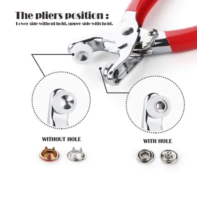 Shophably® Snap Button Tool Kit With 20 Tich Button
