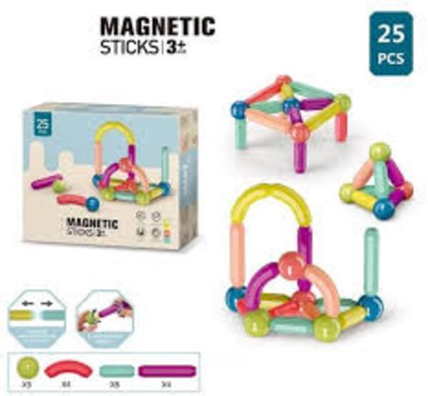 Shophably® 25 Pcs Magnetic Sticks Educational Toy with 20% Off