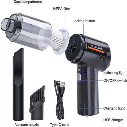 Shophably® multifunctional 3 in 1 Mini Handheld Car Vacuum Cleaner