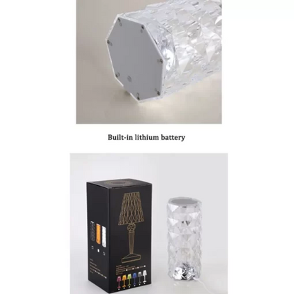 Shophably® Crystal Lamp Diamond Light Projector 16 Colors Touch & Remote Control